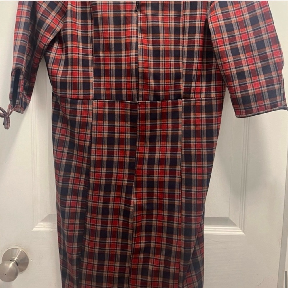Unique Vintage Red Plaid Carmen
Half Sleeve Wiggle Dress Mad Men 2XL - NWT - Picture 11 of 15